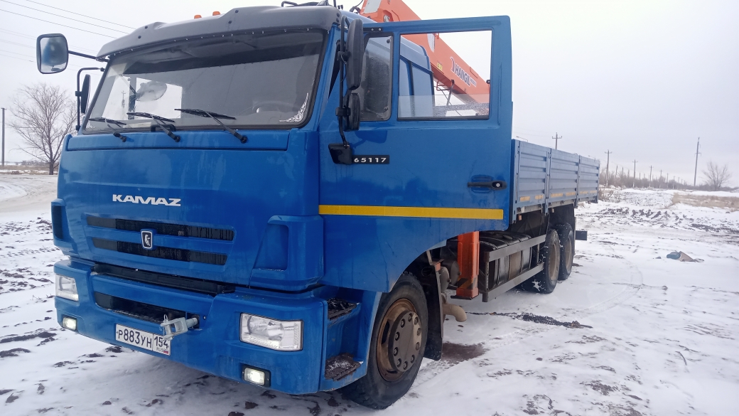 65117 6x4 Бортовой с КМУ