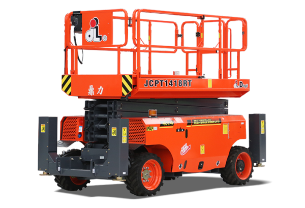 Внедорожный самоходный ножничный дизельный подъемник 4WD и 2WS   JCPT1418RT