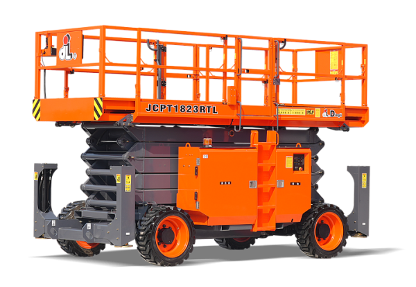 Внедорожный самоходный ножничный дизельный подъемник 4WD и 2WS JCPT1823RTL