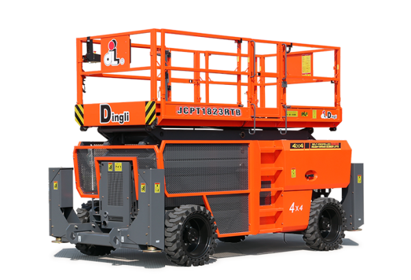Внедорожный самоходный ножничный дизельный подъемник 4WD и 2WS   JCPT1823RTB