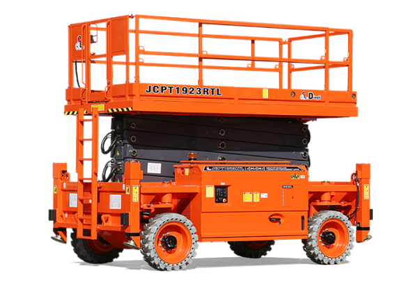 Внедорожный самоходный ножничный дизельный подъемник 4WD и 4WS   JCPT1923RTB